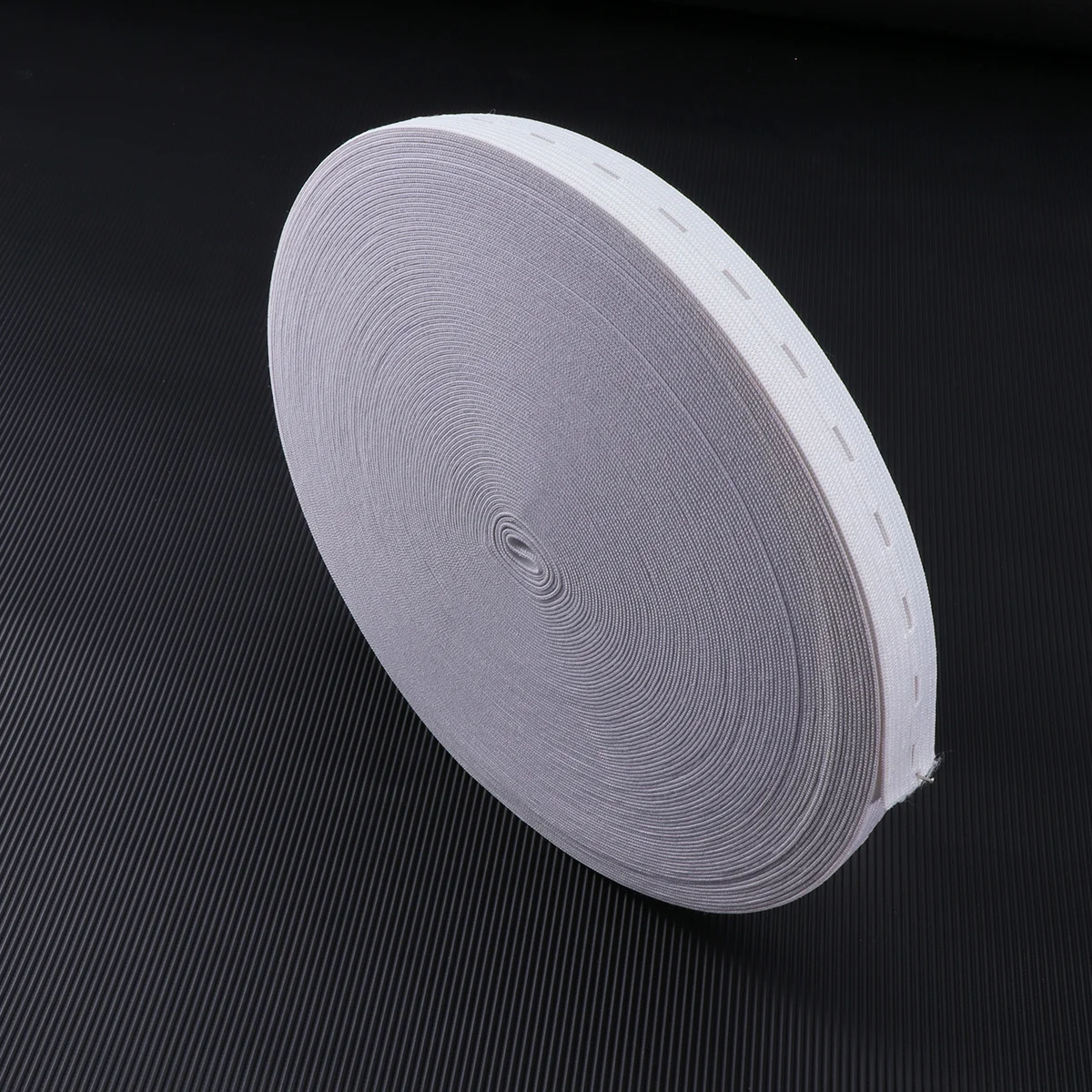 

30 Meter Flat 2.5Cm White Medium Thickness Adjustable Stretch For Waistbands Cuff Necklines Underwear Crafts Elastic Sewing Band