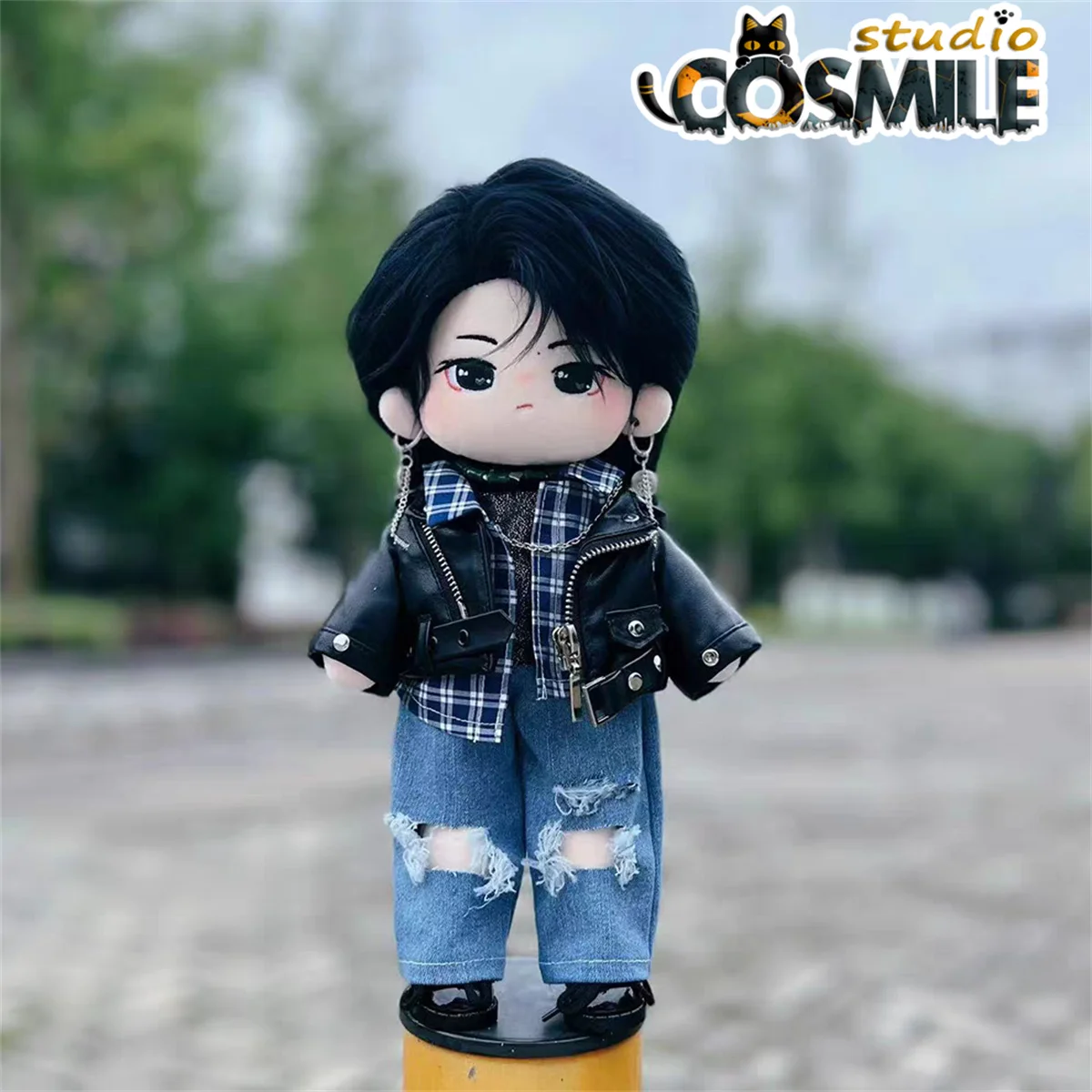 

30 см The Untamed Star Idol Yibo Xiao Zhan Cool Guy кожаный повседневный костюм модный 30 см плюшевые аксессуары для кукол кукольная одежда GG Jul