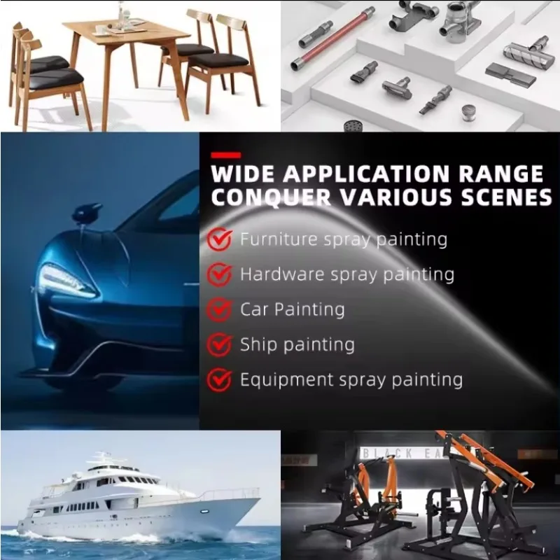 Pulverizador pneumático de ar automático para pintura de carro, pistola de pulverização elétrica fabricada em chinês para acabamento de automóveis