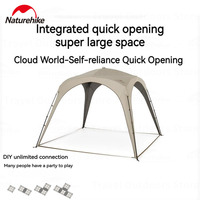 Naturehike Outdoor Quick Open Awning Can Spliced Shelter Canopy Camping  Shade Titanium Vinyl Black Waterproof Car Rear Tents