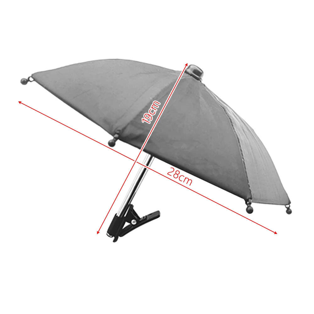 Mini & Portable​​ Phone Sunshade Umbrella​​ ​​Waterproof​​ ​​Cute Design​​ ​​Motorcycle Phone Bracket​​ Waterproof