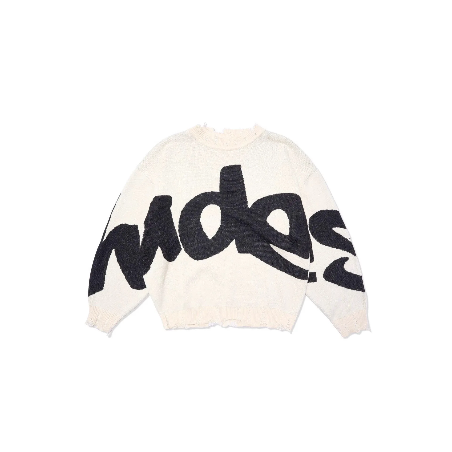 Y2K كسول المنزل موضة عادية أوروبا الولايات المتحدة طويلة الأكمام الجولة الرقبة سترة شتاء دافئ المرأة كنزة بمقاس كبير تريكو