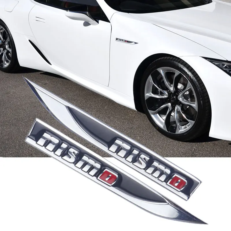 3D Metal Styling Car Emblem Fender Stickers Side Body Decor Badge Decal For Nissan Nismo Modus Espace Laguna Auto Accessories