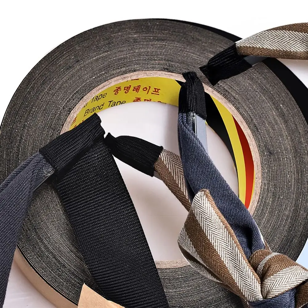 

Новая самоклеящаяся лента из гросгрейна, 25 ярдов, черная, для повязок на голову, клейкие полоски, аксессуары для волос своими руками