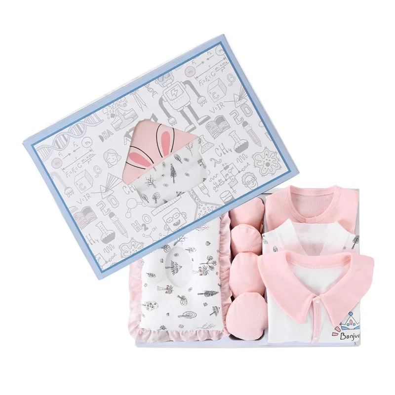 Newborn Clothes Baby Gift Cotton Baby Set 0-6Months Spring autumn Newborn Baby Clothing Kids Clothes Suit Unisex no Box