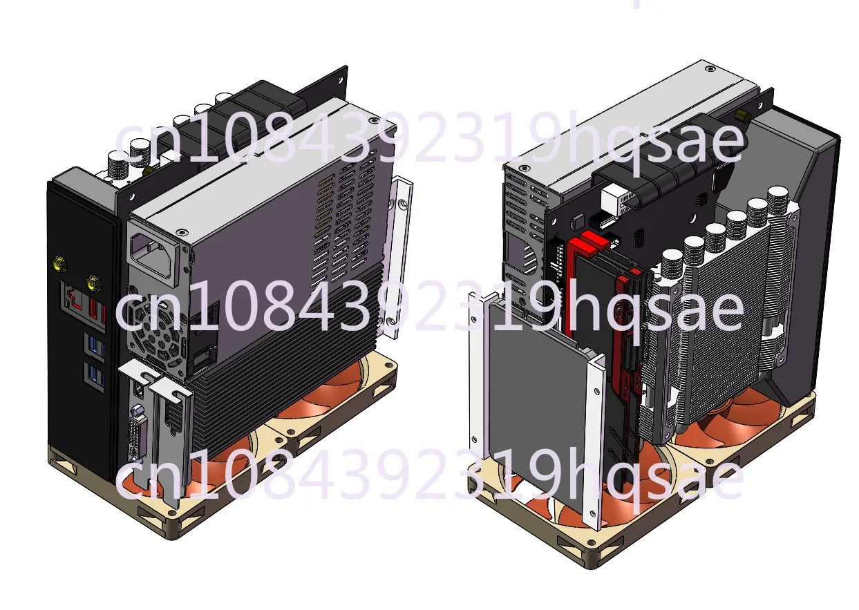 ZS-A4DC/ITX Half-Height Knife Card Chassis Version V3\\ 4.3L Volume Rtx4060 Knife Card