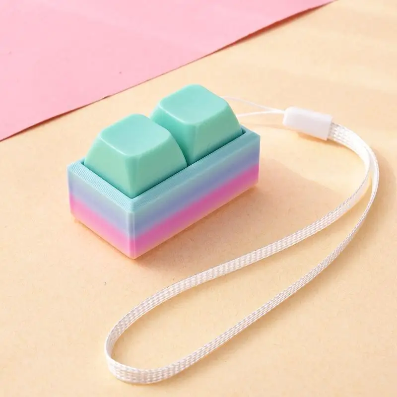 Colorful Mini Keyboard Fidget Toys With Satisfying Press Sound And Portable Lanyard For Adults Teens Students DailyStress Relief