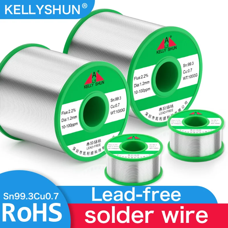 KELLYSHUN Lead Free Environmental Friendly Solder Wire Rosin Containing High Purity Maintenance Soldering Iron Solder Wire