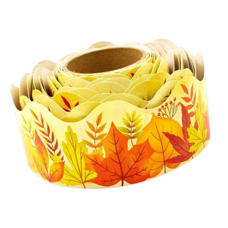 10m Maple Border Trim Autumn Bulletin Board Borders for Whiteboard
