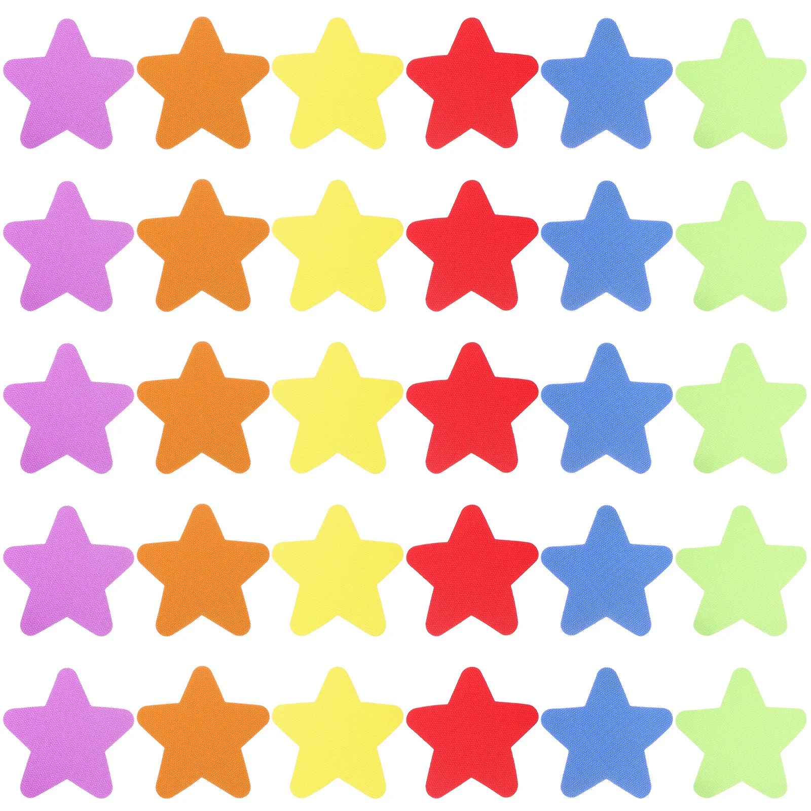 

30pcs Star Shape Mark Sticker Bright Color Carpet Positioning Stickers Creative Educational Kids Classroom Teaching Equipment