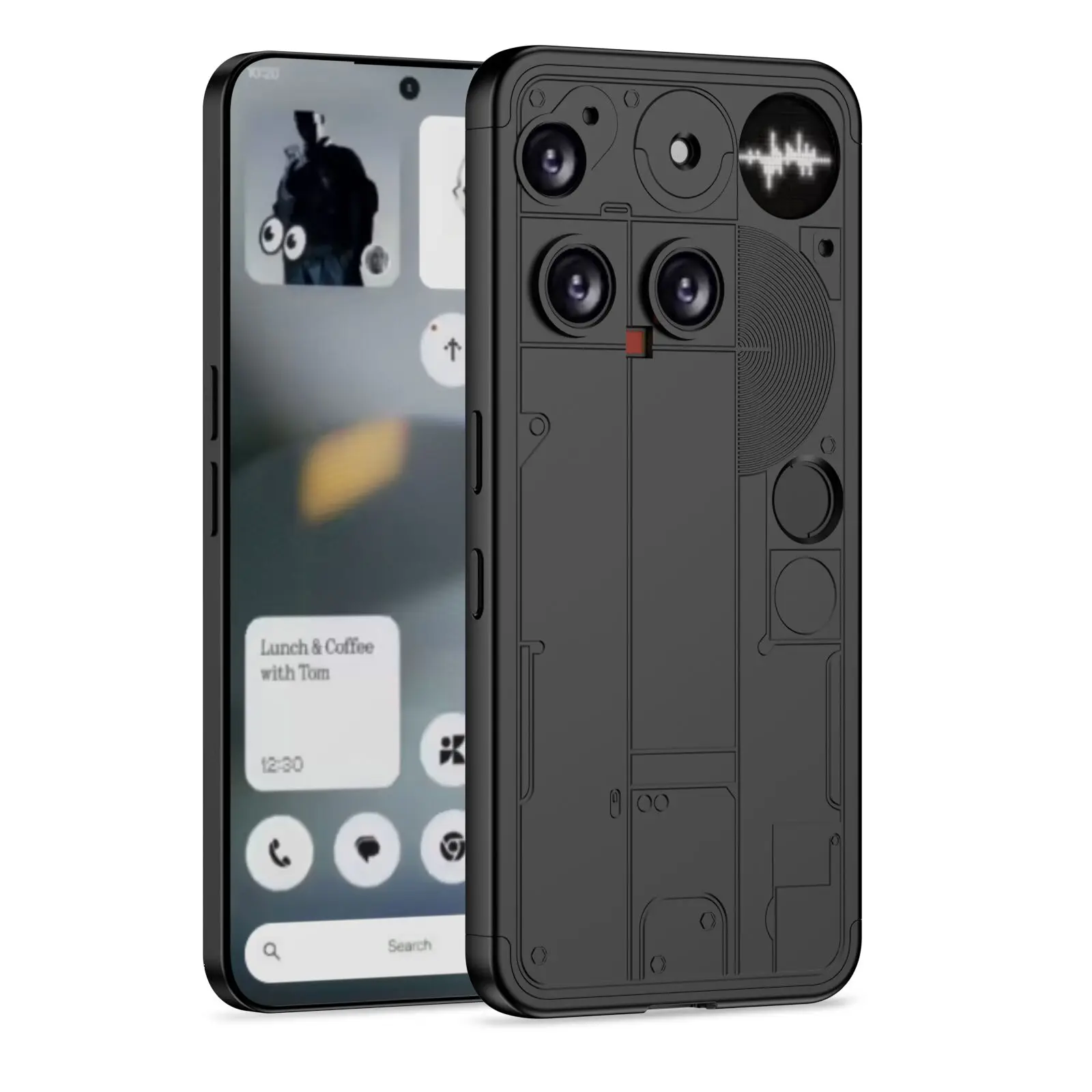 لا شيء الهاتف 3 5 جرام A024 حالة للصدمات 3 في 1 الصلب حماية ماتي الغطاء الخلفي جراب هاتف ل لا شيء الهاتف 3 Phone3 A059 2025 #2