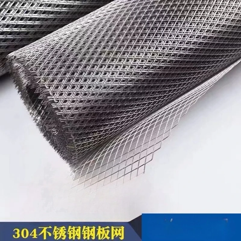 

304 stainless steel expanded metal mesh,balcony guard diamond wire mesh,decorative mesh,speaker grille,anti-theft net,1 m long