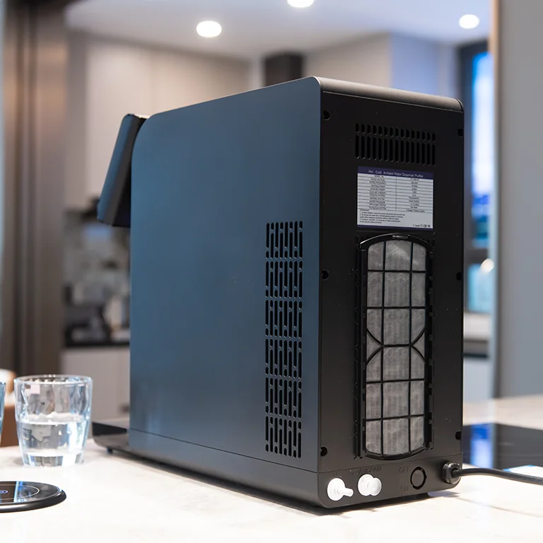 Dispensador de agua con sistema de filtro de purificación UF automático de escritorio con calefacción instantánea para el hogar y la oficina