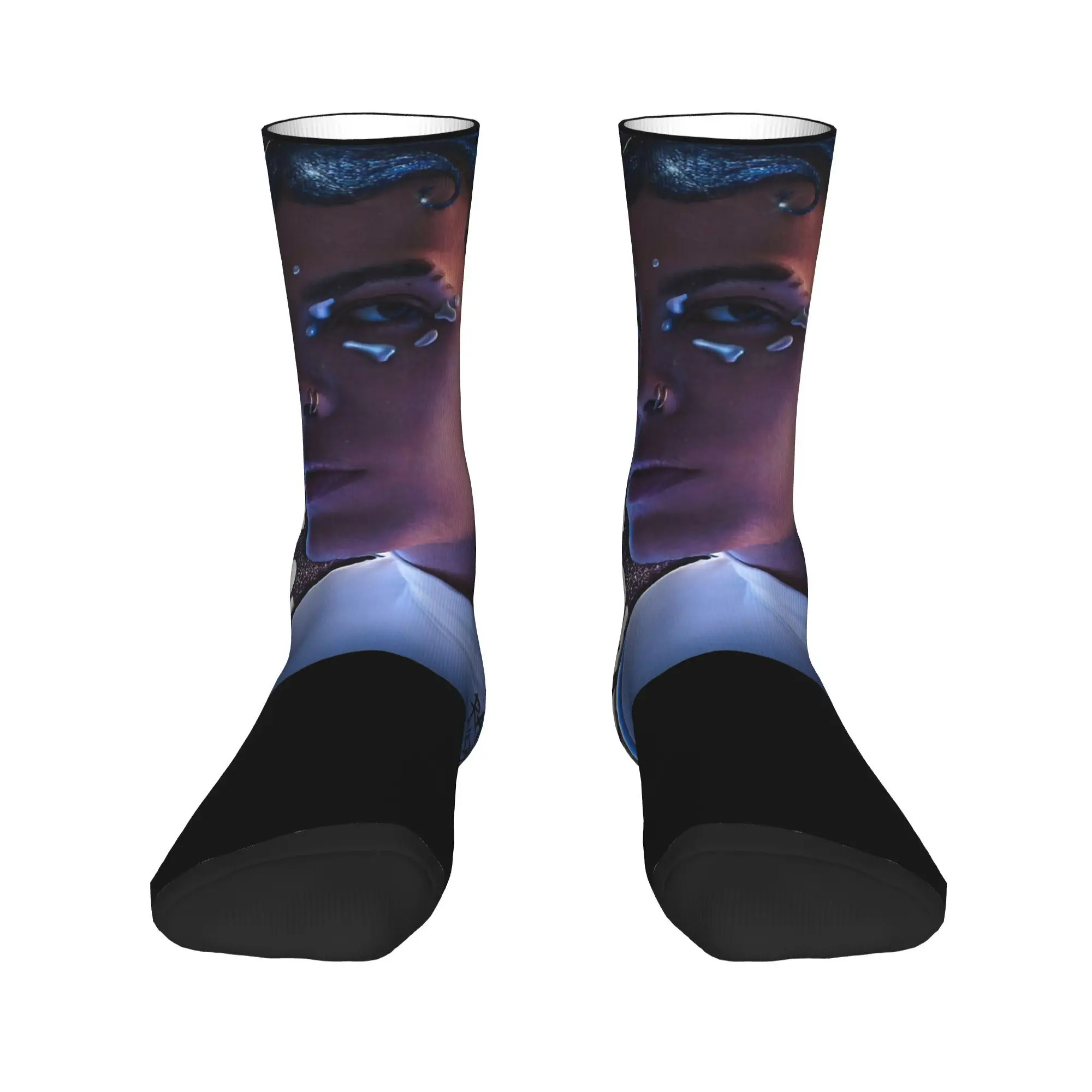 Fashion Unisex Crew Socks Rauw Alejandro Singer Rapper Accessories Super Soft  Breathable Stockings
