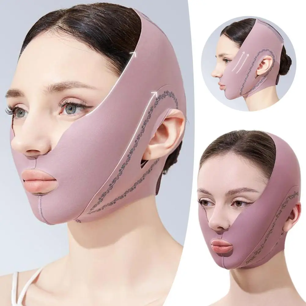 

Chin Cheek Slimming Bandage V Shaper V Line Lifting Face Full Lifting Wrinkle Anti Band Health Beauty Sleeping Mask Mask St L1B8