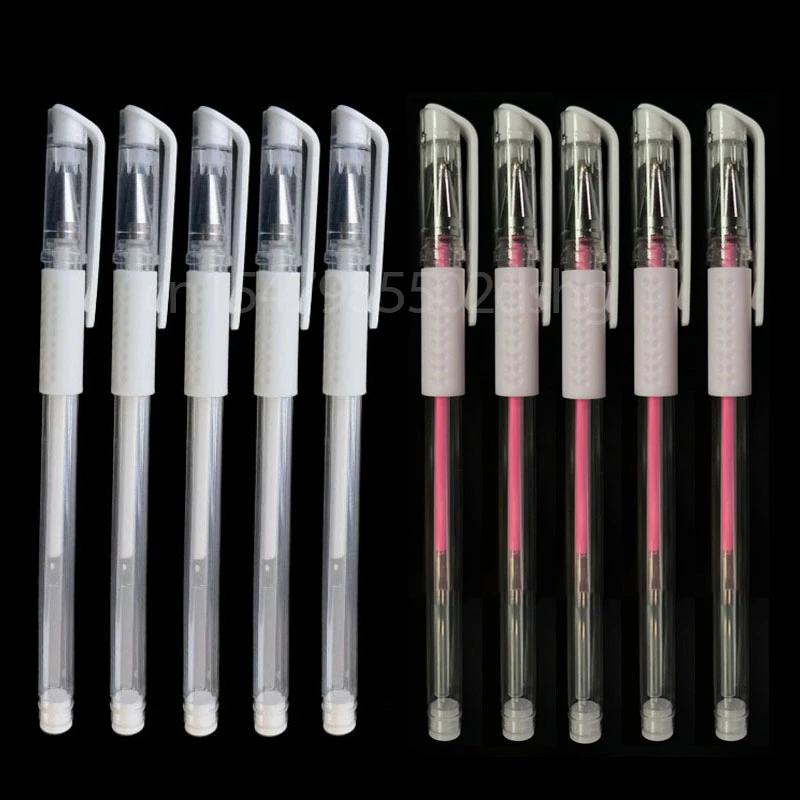 

10pcs Pink White Brow Pen Skin Pen Waterproof Eyebrow Lip Tatoo Gel Marker Pen for Microblading Eyebrow Lip Scribe PMU Tool