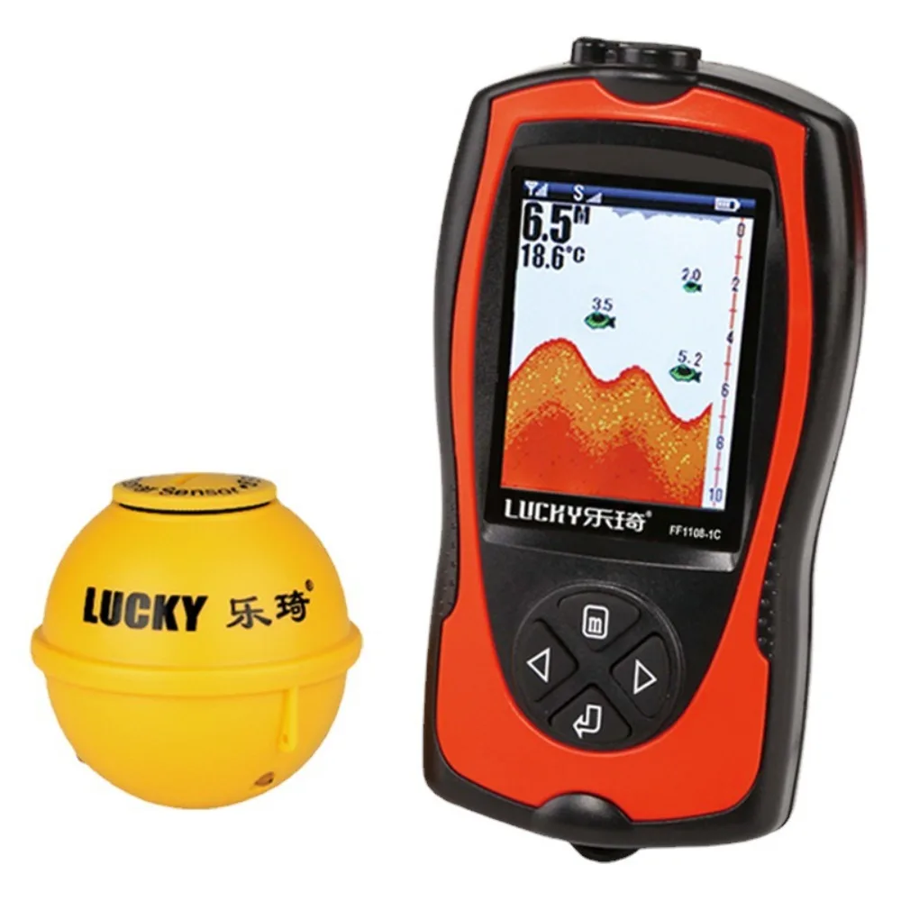 

FF1108-1CWLA Rechargeable Wireless Sonar for Fishing 45M Water Depth Echo Sounder Fishing Finder Portable Fish Finder