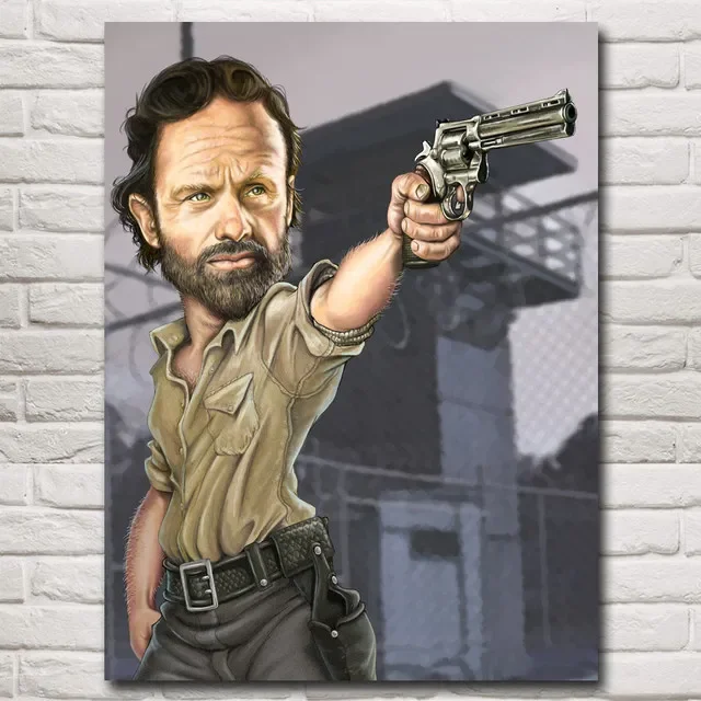 The Walking Dead Poster Figuur Daryl Dixon TV-serie Canvas Wanddecoratie Schilderijen voor Woonkamer Wand Huisdecoratie