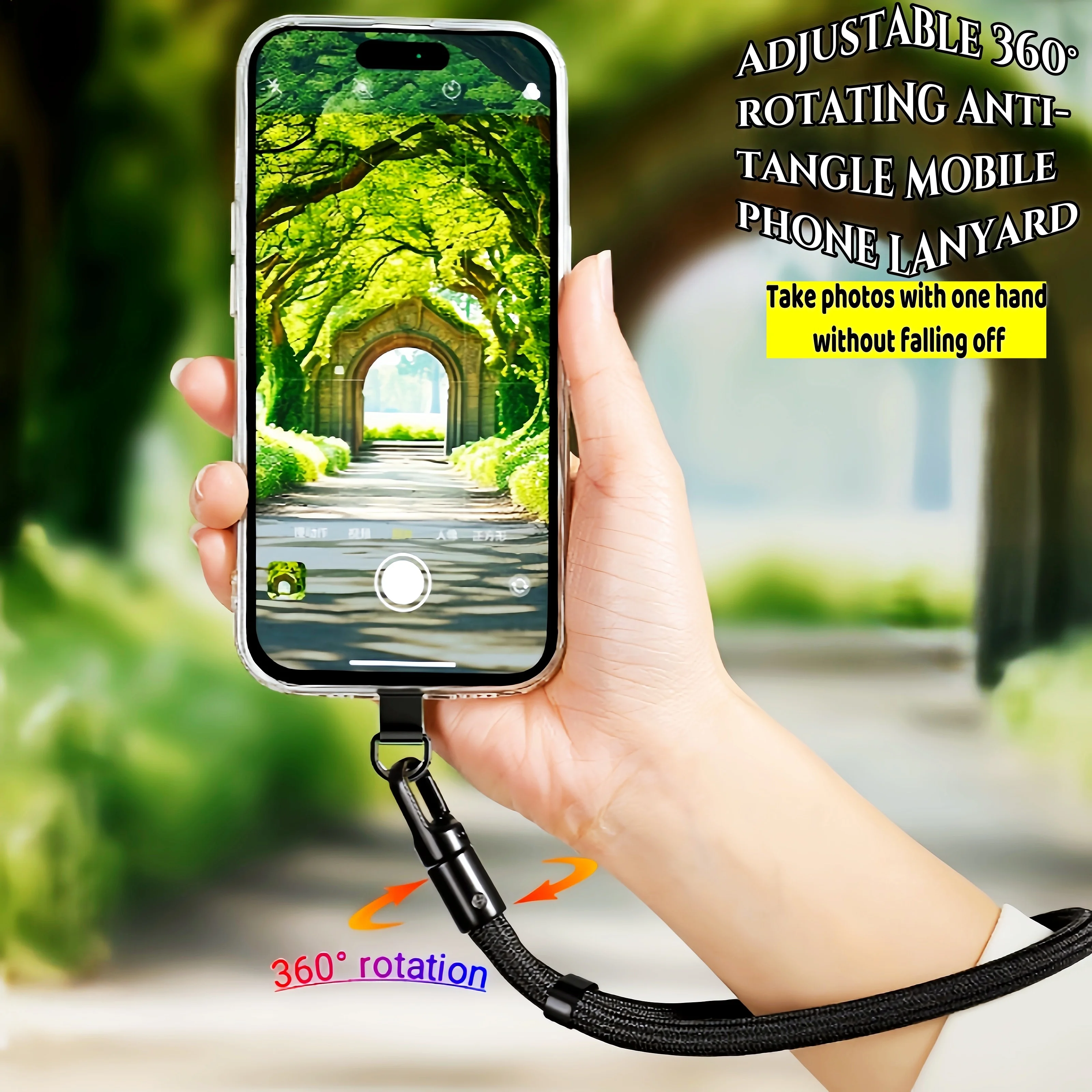 Lanyard - Adjustable Phone Strap Clip Holder for All Phone Case 7mm Thick (Neck & Shoulder & Crossbody / Wrist)