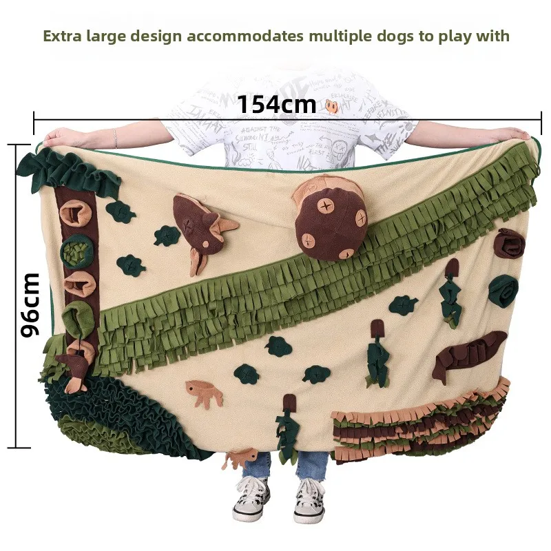 

King Size Forest Pet Sniffing Pad Puzzle Hide Food Anti-choking Consumption Energy Dog Sniffing Pad