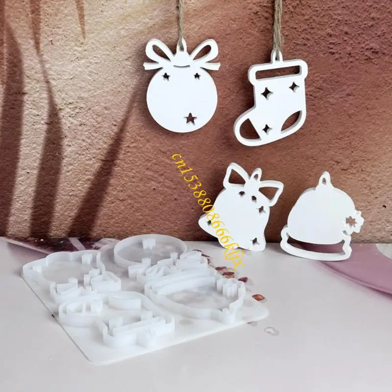 قوالب تزيين المنزل القابلة لإعادة الاستخدام تحت عنوان عيد الميلاد، تصميم سهل الإصدار مناسب لصنع الزينة والحرف اليدوية للمهرجانات #5