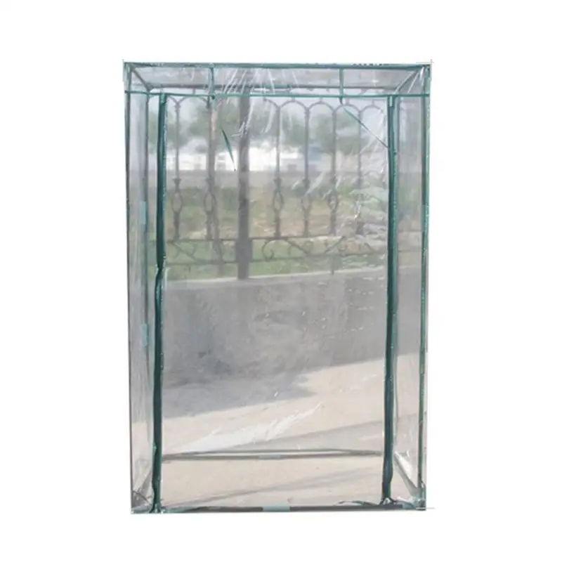 Portable Greenhouse Cover Anti-UV Waterproof PVC Plant Cover Tomato Plants Garden Tent Greenhouse (Without Iron Stand)