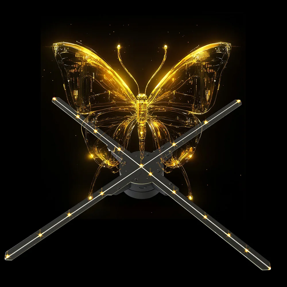 Well-Designed 3D Holographic Fan Display With 65cm Size And Advanced Features For Captivating Customer Experiences