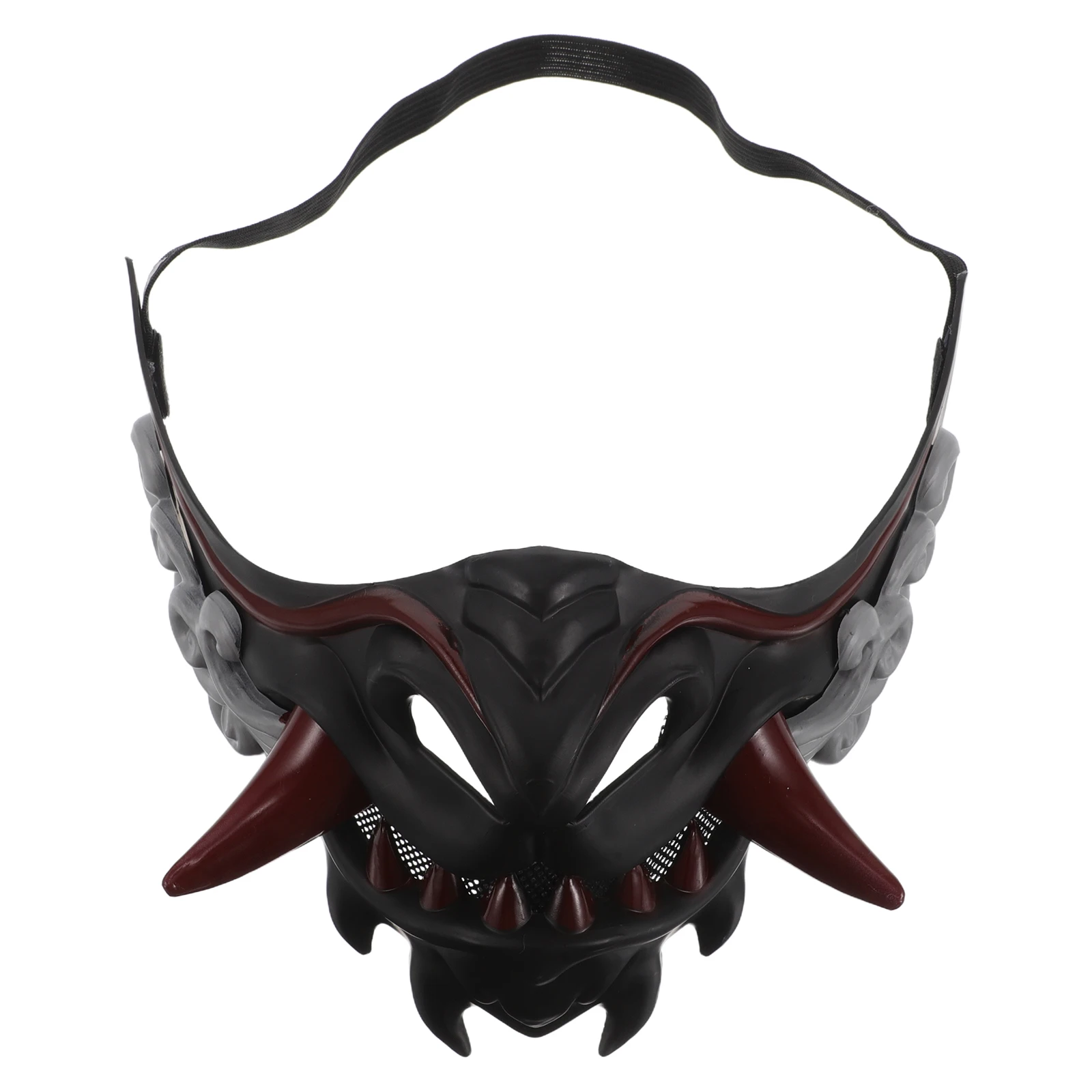 

Funny Festival Face Mask Dress up Samurai Plastic Creative Masks Cool Reusable Half Japanese Prop Decorative Performance Stage