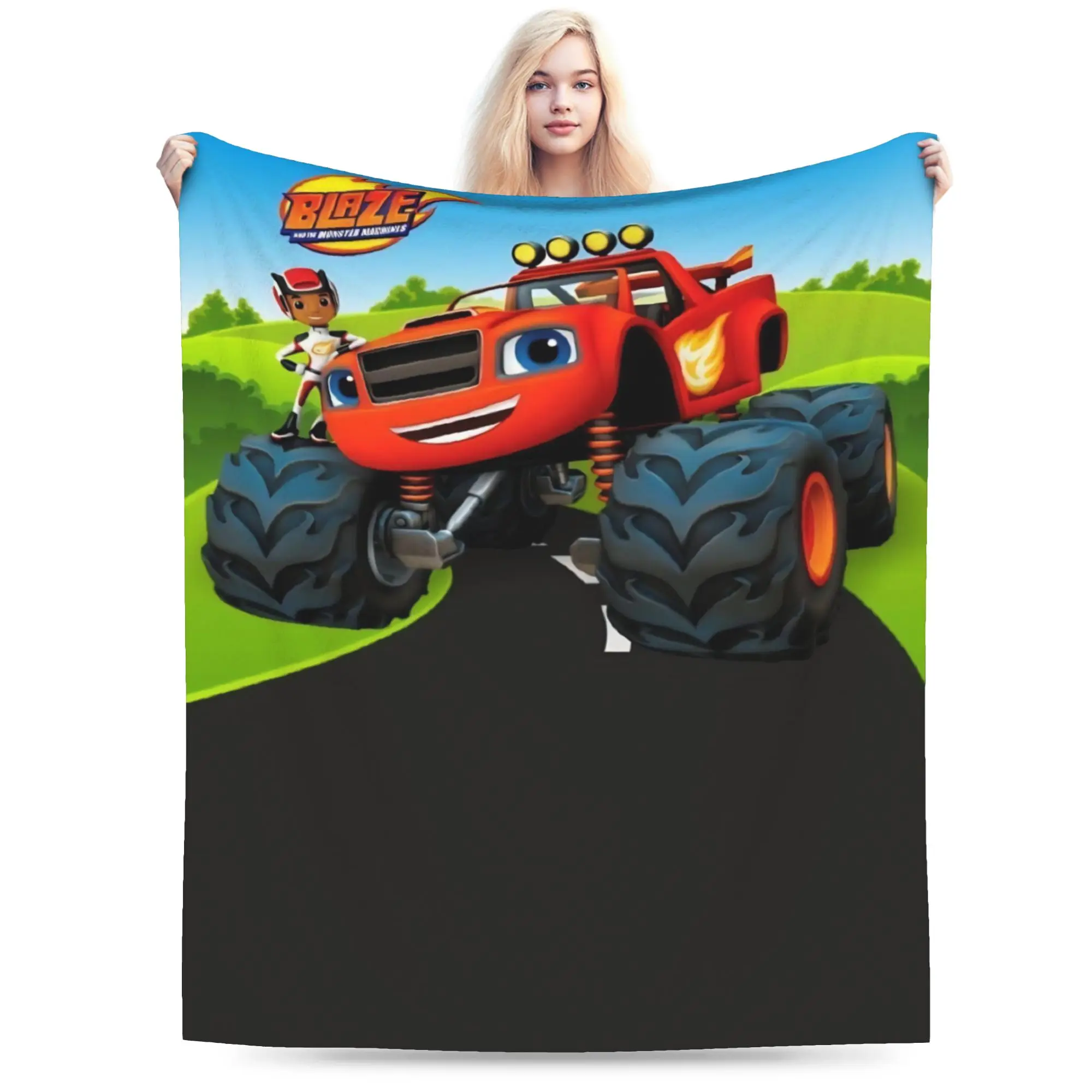 Blaze and the Monster Machines Merch Blankets Ultra-Soft Fleece  Throw Blankets Comfortable Plush Thin Quilt