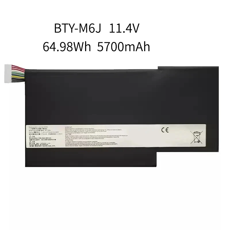 New BTY-M6J Laptop Battery For MSI GS63VR GS73VR 6RF-001US BP-16K1-31 MS-17B1 MS-16K2 9N793J200 Tablet Free Tools