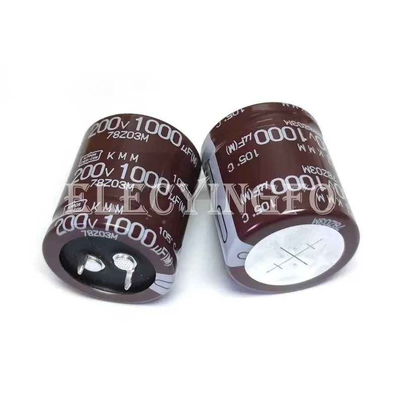 2 قطعة/10 قطعة 200V1000UF KMM 30X35mm نيبون Chemi-con NCC EKMM201VSN102MR35S 1000 فائق التوهج 200V المفاجئة في الألومنيوم مُكثَّف كهربائيًا
