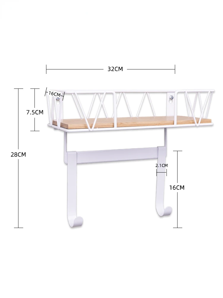 Clothes rack in laundry room, bathroom, bathroom with hook, toilet washstand, towel rack, storage basket hanging