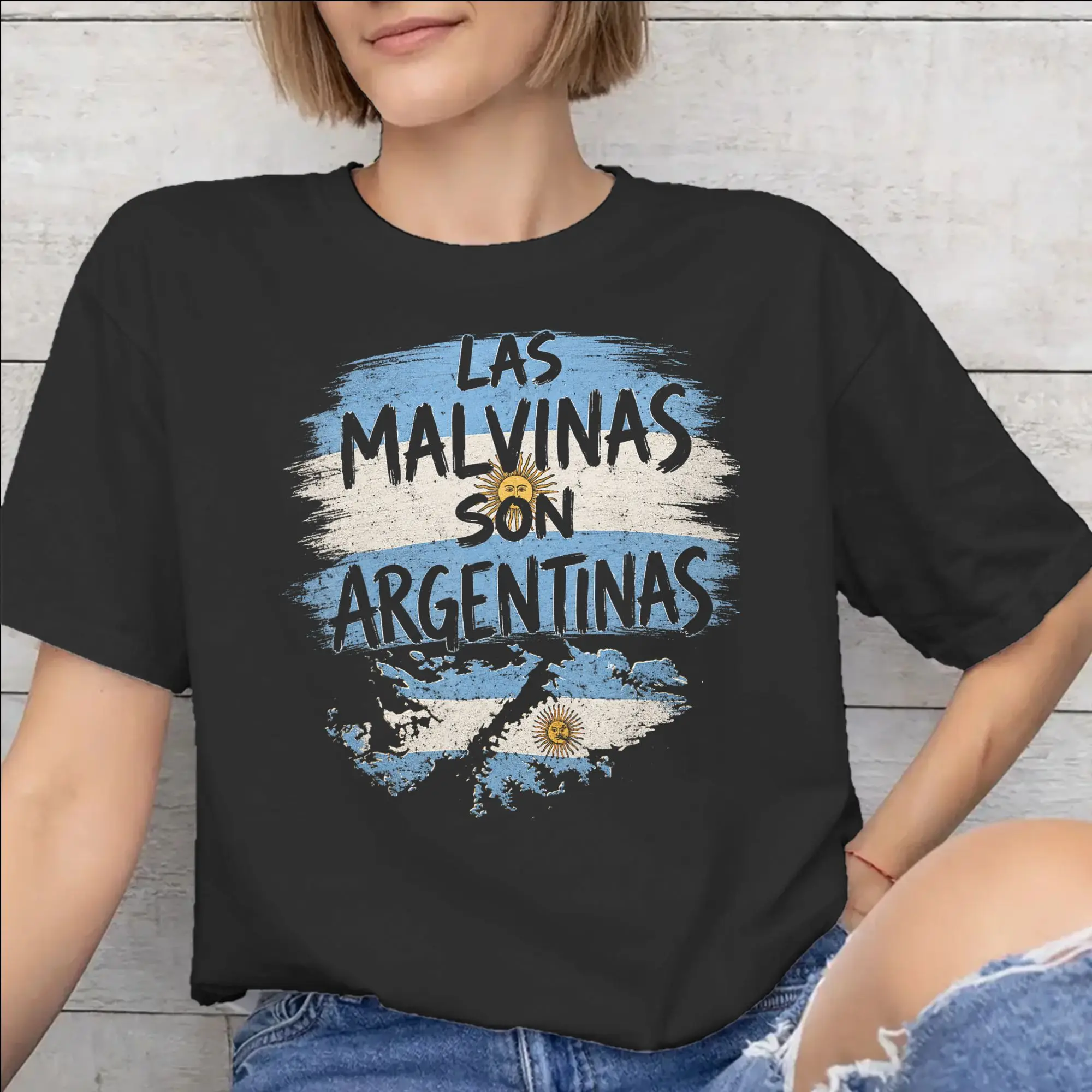 Men Women Fashion Las Malvinas Son Argentinas  Tee T Shirt 100% Cotton  T-shirts Clothing