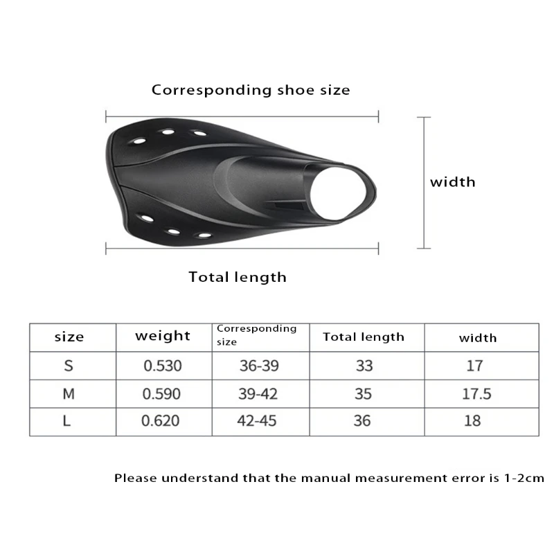 Zwemmen Fin Volwassenen Reizen Flippers voor Duiken Zwemmen Snorkelen Watersport DropShipping