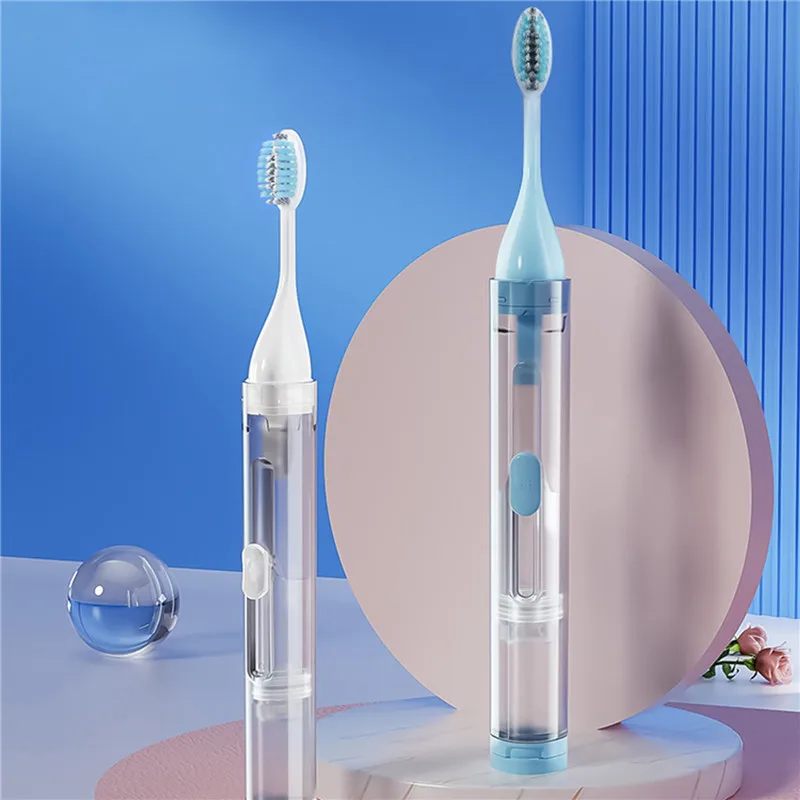 Portable Folding Toothbrush Travel Toothbrush Set Creative Tooth Clean Tools Can Hold Toothpaste