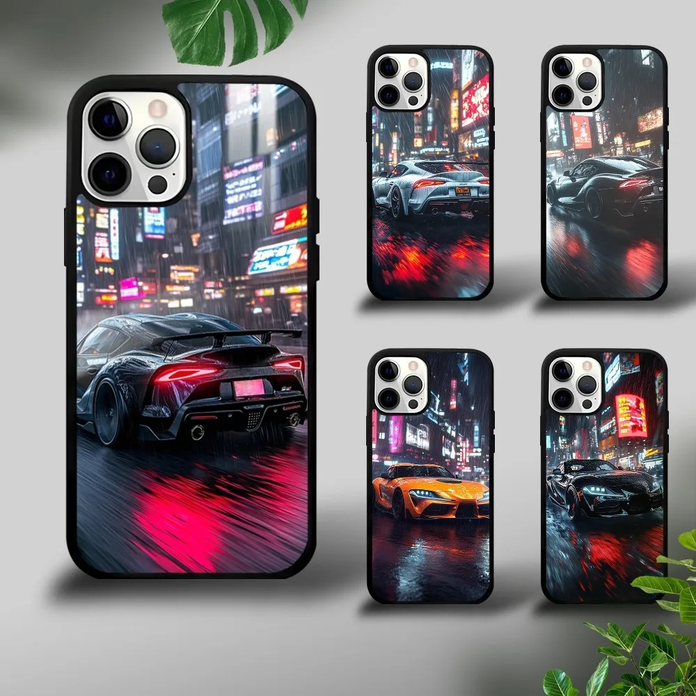 Cool Car T-ToyotaS GRS-Supra Phone Case For iPhone 16 15 14 13 12 11 Pro Xs Max Mini Plus Celulares Hard Funda