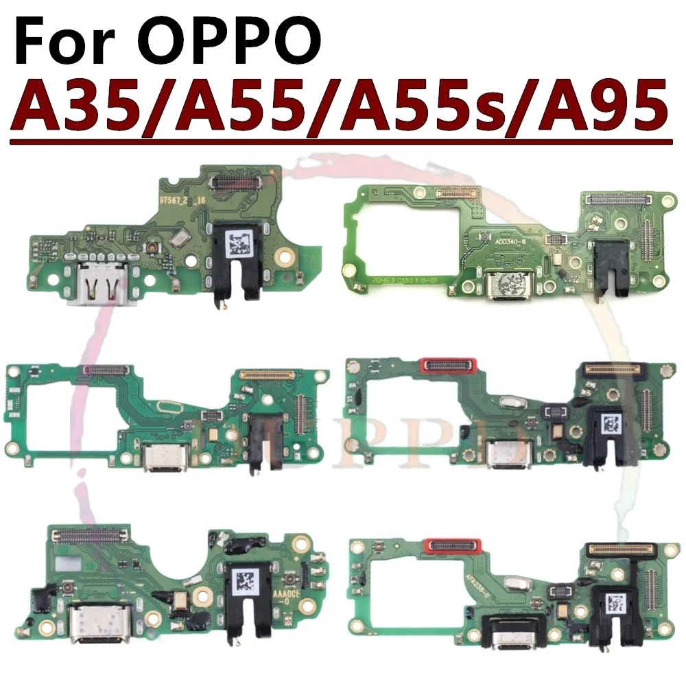 Charging Port Board For OPPO A95 A55 A55S A35 5G/4G USB Dock Charger Connector Motherboard Main Flex Cable