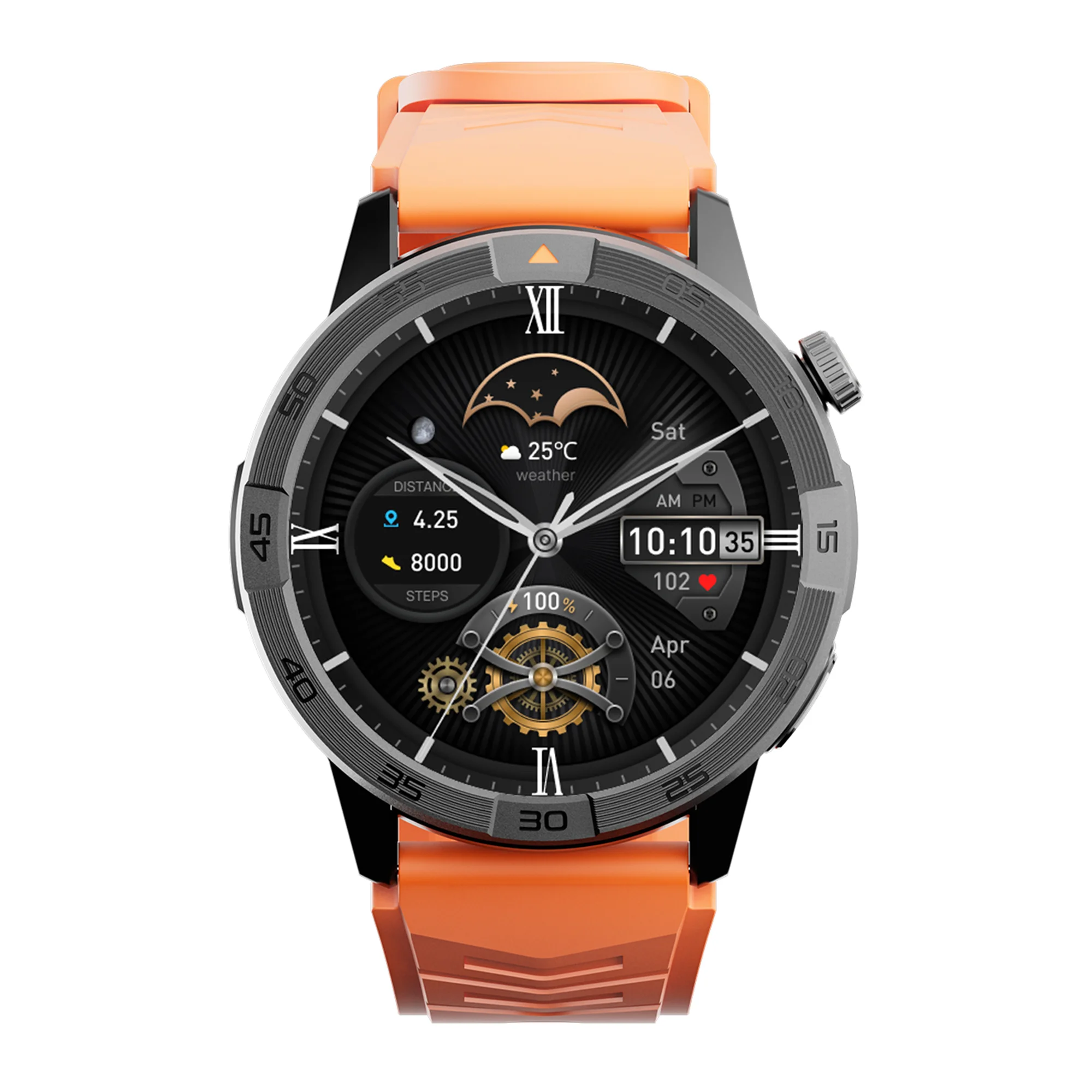 Watch Offline Map 5ATM IP68 Waterproof 1.43 AMOLED GPS 100+ Sports Golf BT Call GPS Smart Watch