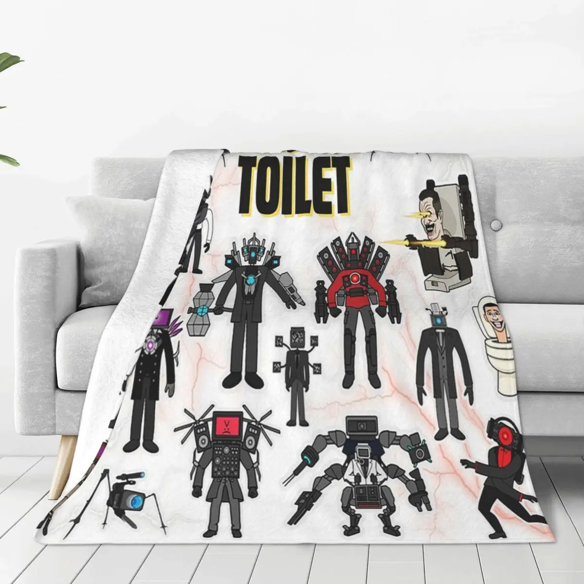 Game Titan Speakerman Skibidi Toilet Camera Titan Blankets Soft Warm Flannel Throw  Bedspread for Bed Picnic Travel Home Sofa