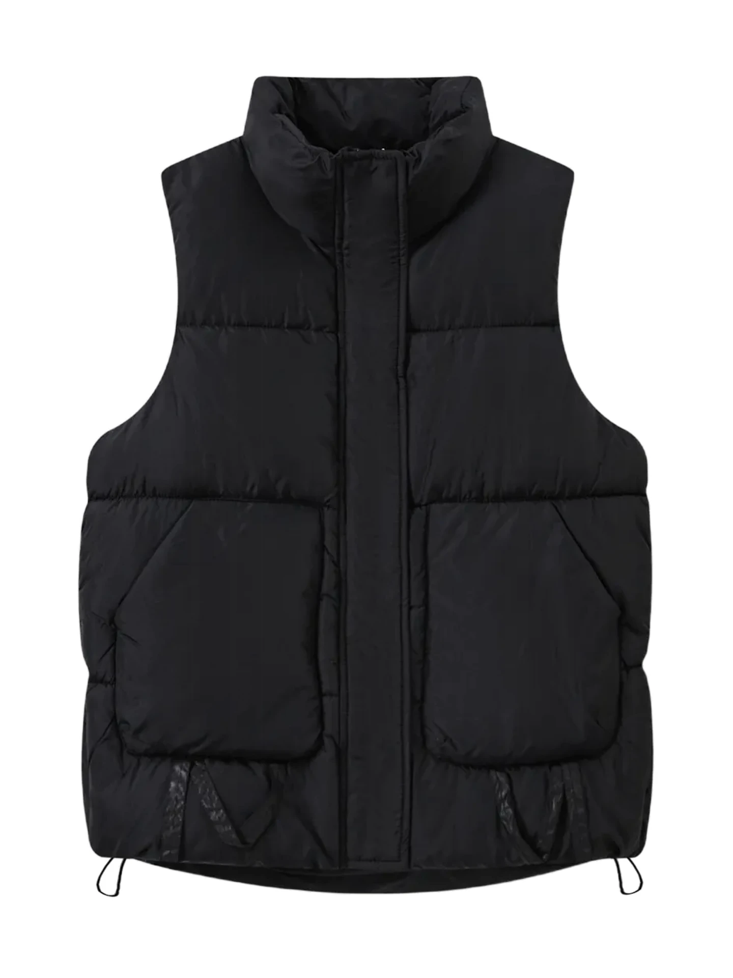 플러스 사이즈 스탠드 칼라 다운 코튼 베스트 여성용 가을 겨울 패션 루즈핏 다용도 어깨 패드 베스트 아우터웨어