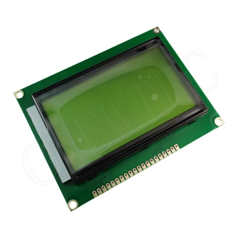 LCD Board Yellow Green Screen 12864 128X64 5V blue screen display ST7920 LCD module for arduino 100% new original