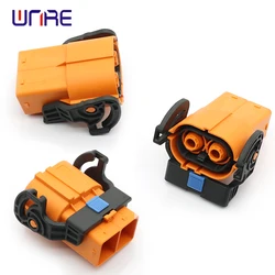 1 Pair 125/150/200A DC High-voltage Connectors High-power Connectors 1500V 2P Waterproof Straight Plug Terminal Connectors