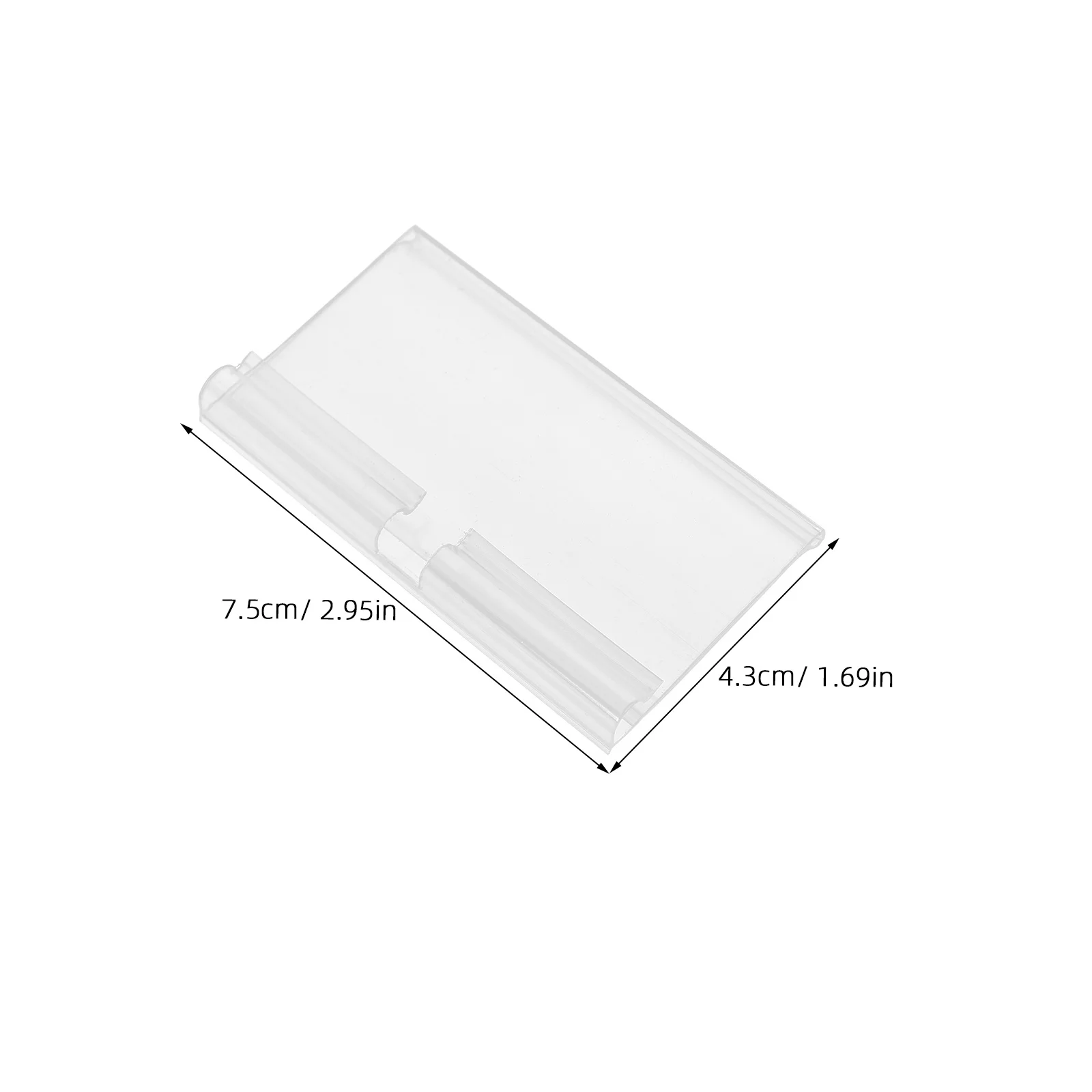 50 قطعة أصحاب التسمية واضحة علامات الأسعار الشفافة لسوبر ماركت الرف عرض الرف متجر البيع بالتجزئة الرف علامة التسمية أصحاب