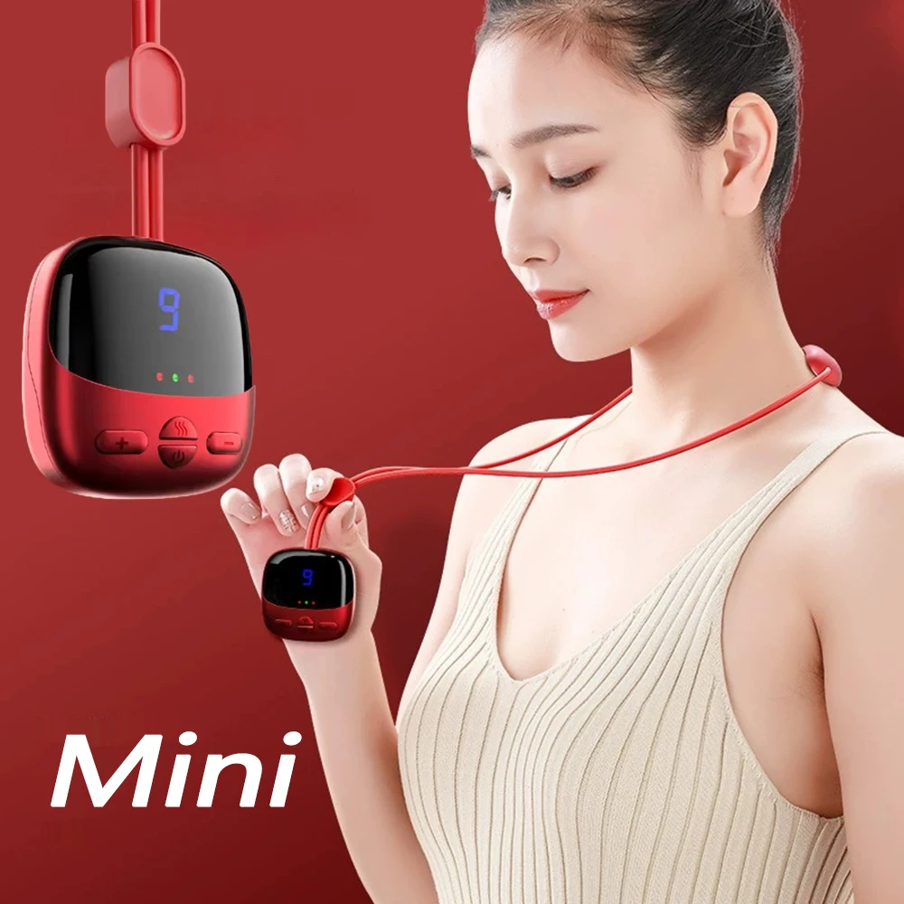 

Mini Hanging Neck Massager Portable Muscle Stimulator Hot Compress Pulse Massager Used For Muscle Relaxation And Joint Pain