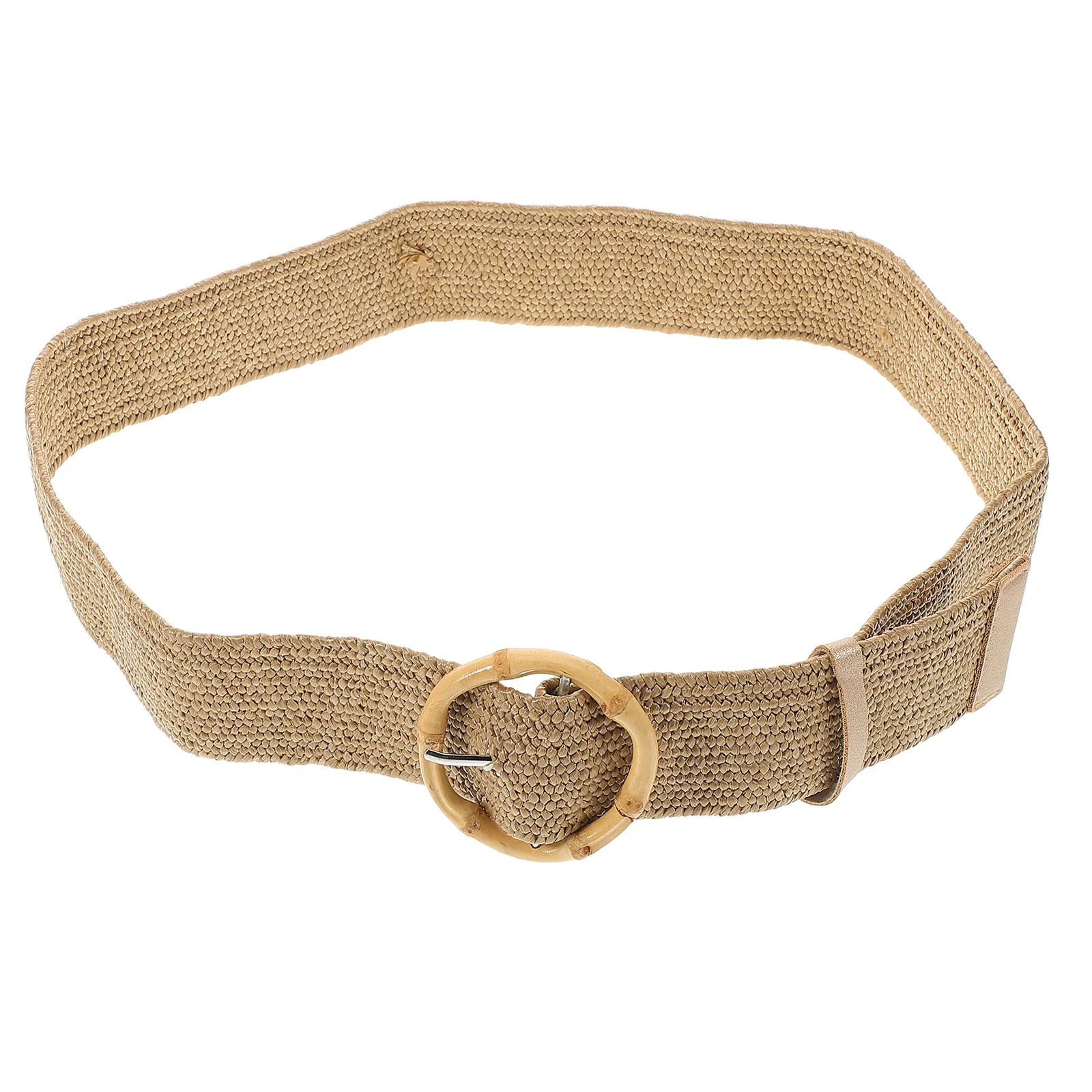 

Boho Style Woven Belt Women Adjustable Waist Belt for Dresses Pants Elegant Fashion Accessory Trouser Waist Belts