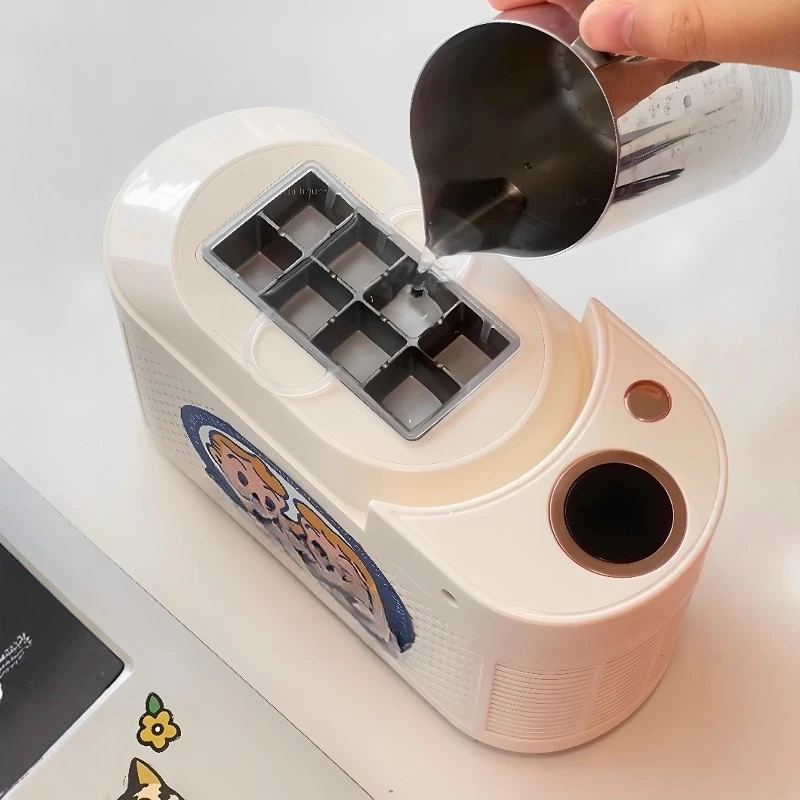 Ice Machine Home Small Mini Dorm Office Ice Cube Maker Camping Portable Car