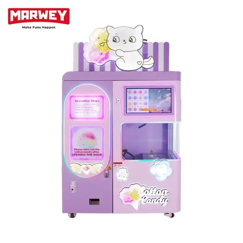 Automatic Marshmallow Vending   Floss Vending  Commercial Equipment Marshmallow Machine