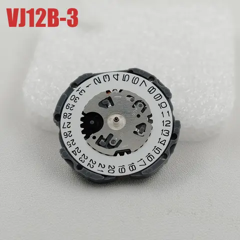 New TMI VJ12 Quartz Watch Movement Japan Original VJ12B Movement Classic 3 Hands with 3H Date Mod Replace Movement with Battery