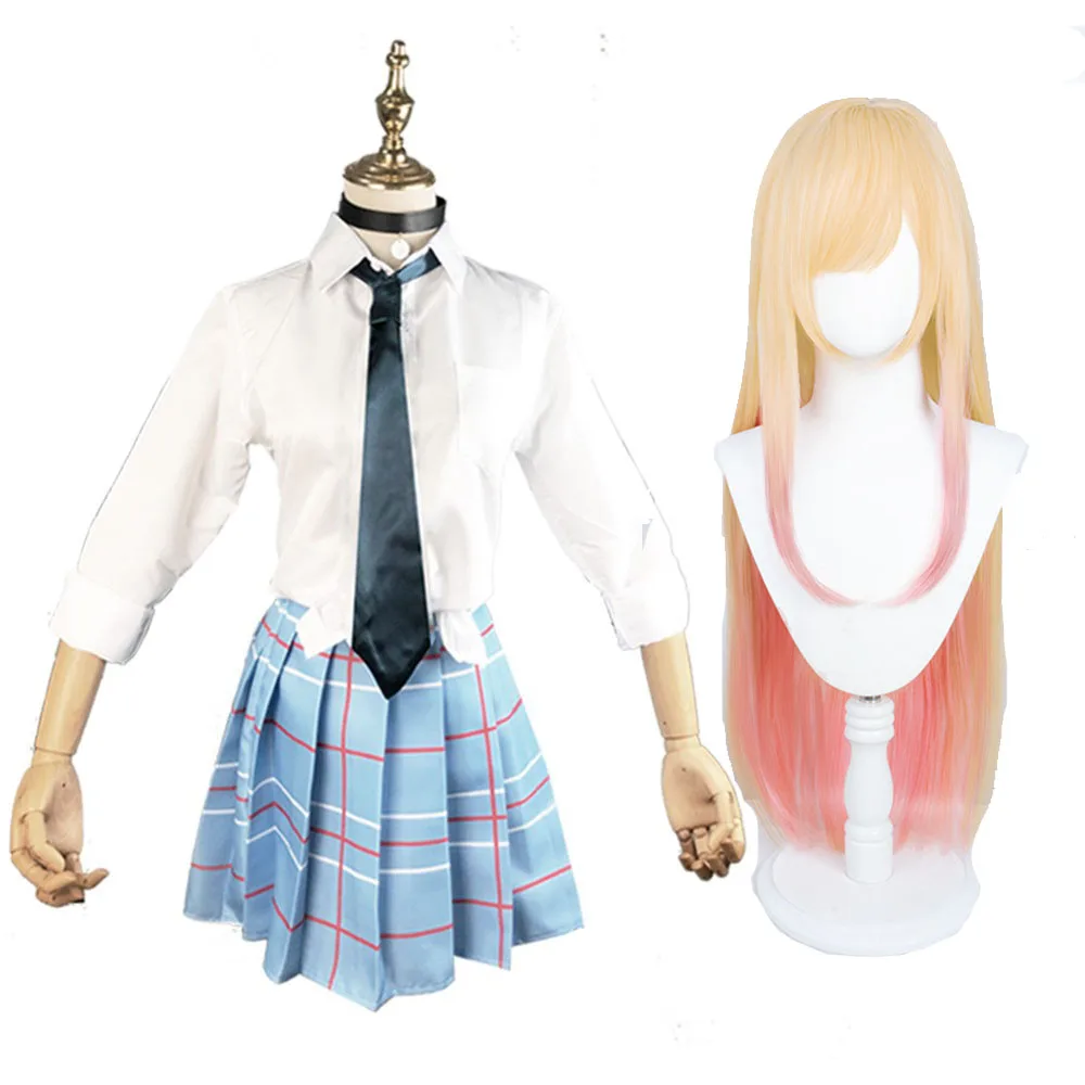 Marin Kitagawa Cosplay Wig Costume Anime My Dress-Up Darling  Uniform Wigs Anime Sono Bisque Doll Wa Koi Wo Suru Cosplay