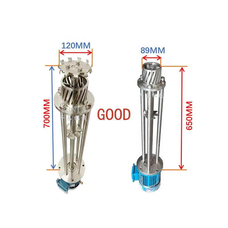 Stainless steel high shear emulsifier mixer homogenizer for cosmetic cream